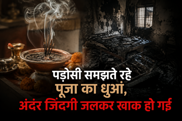 पड़ोसी समझते रहे पूजा का धुआं, अंदर जिंदगी जलकर खाक हो गई